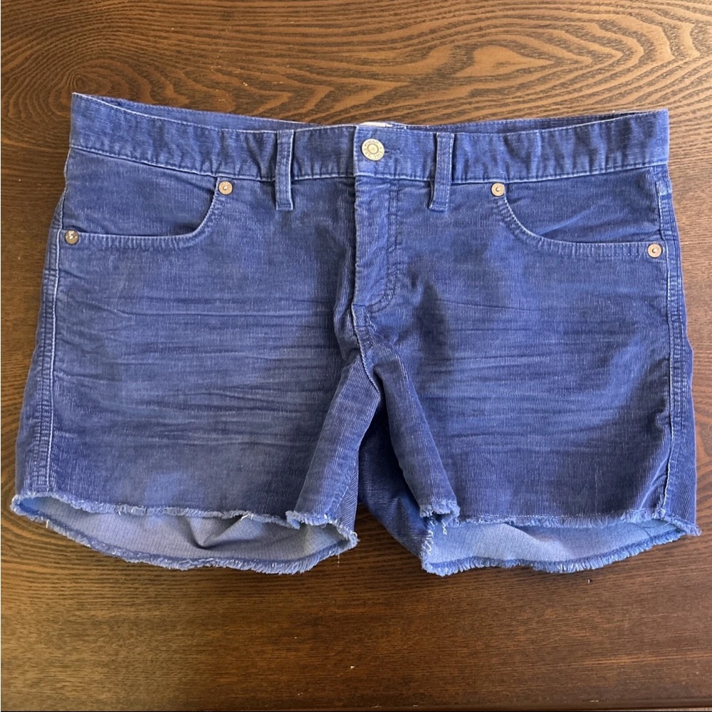 GAP Women's Corduroy Shorts  Cut-Off Frayed Hem Shorts